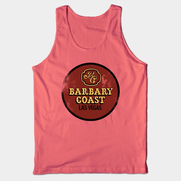 Retro Vintage Barbary Coast Casino Las Vegas Tank Top by StudioPM71